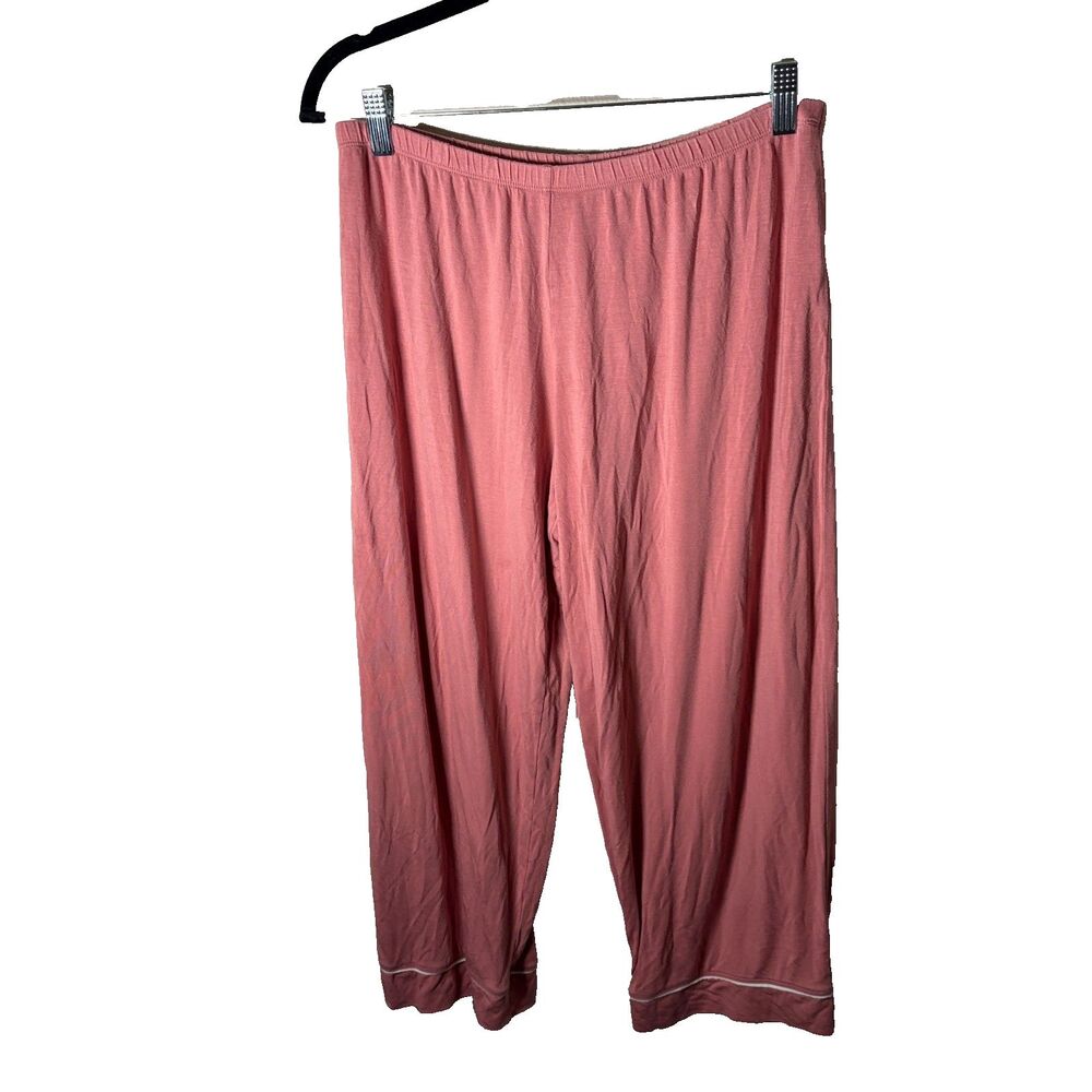 Eberjey Pajama Pants Women's Medium Pink Cropped Modal Blend Capri Sleep